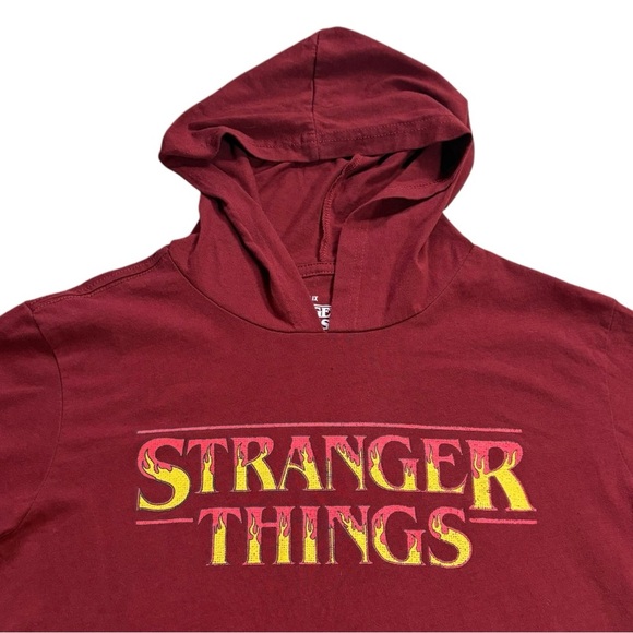 Mad Engine Tops Stranger Things Roll For Your Life DnD Dice Hooded-Tee, Size LG - Picture 5 of 11